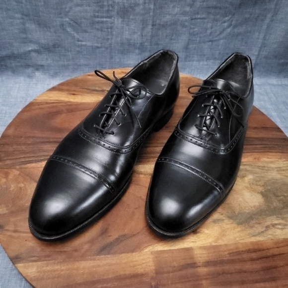 E.T. WRIGHT Dress Oxford Cap Toe Black Size 13 B - Picture 9 of 10
